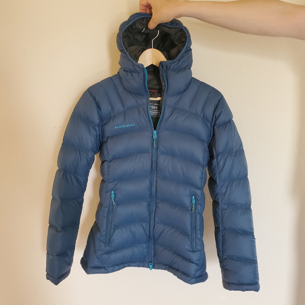 Dark Blue Mammut Down Jacket Size XS